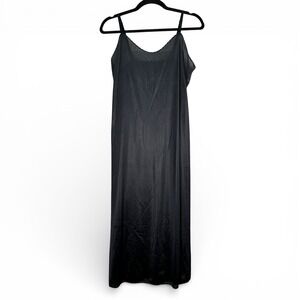 Vintage Wondermaid Black Full Slip Antron III Nylon Tricot‎ USA Made Size 36